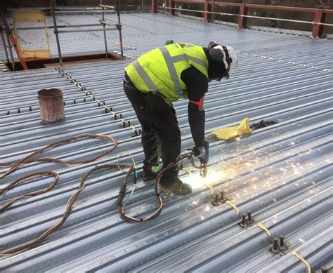 welding a metal deck